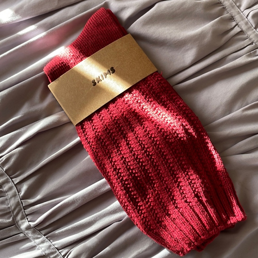 SKIMS - NWT - Brick Slouchy Cable Socks